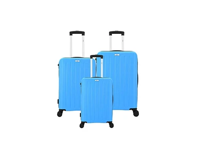 Mirage Luggage Noble Abs Hard shell Lightweight 360 Dual Spinning Wheels Combo Lock 3 Piece Set