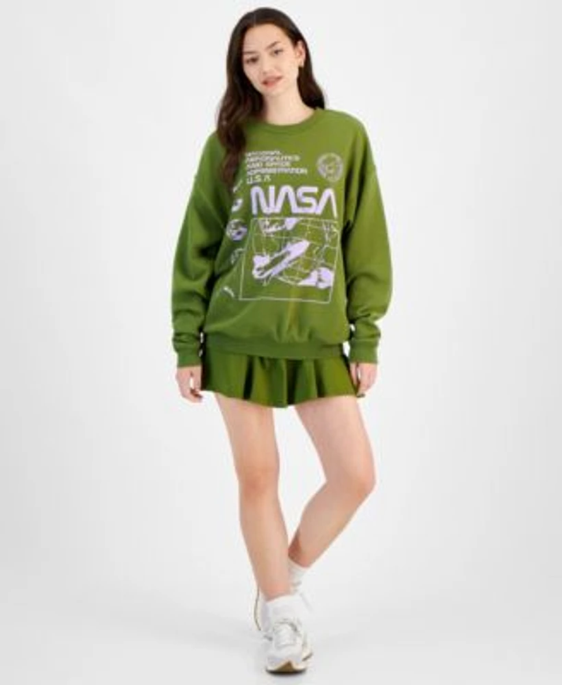 Grayson Threads The Label Juniors Nasa Graphic Sweatshirt Skort