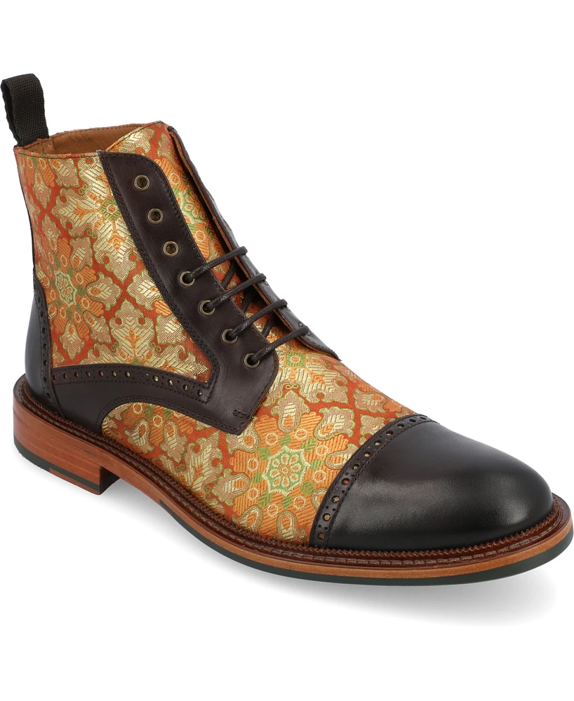 Taft Men's The Milano Lace-up Brogue Cap Toe Boot