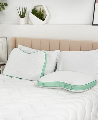 Bedgear Level Cuddle Curve Performance Pillow 3.0, Standard/Queen