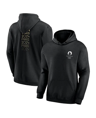 Fanatics Branded Men's Black Paris 2024 Pullover Hoodie