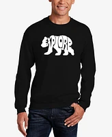 La Pop Art Explore - Men's Word Crewneck Sweatshirt