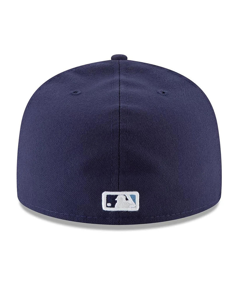 New Era Men's Navy Tampa Bay Rays 2024 Mlb World Tour: Dominican Republic Series 59fifty Fitted Hat