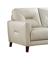 Mavis 57" Top Grain Leather Loveseat