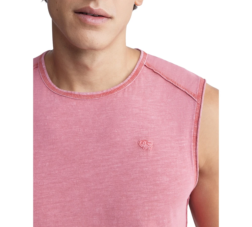 Buffalo David Bitton Men's Karmola Relaxed-Fit Textured Muscle T-Shirt
