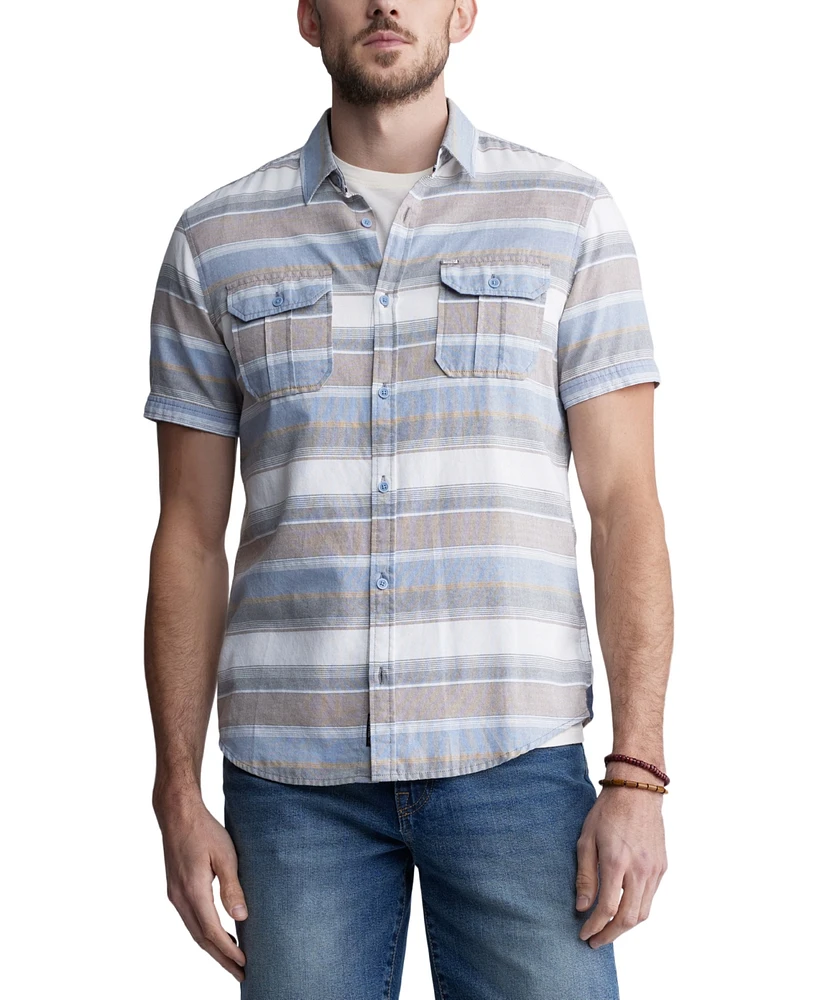 Buffalo David Bitton Men's Sodhi Regular-Fit Stripe Button-Down Shirt