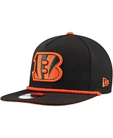 New Era Men's Black Cincinnati Bengals Captain Snapback Hat