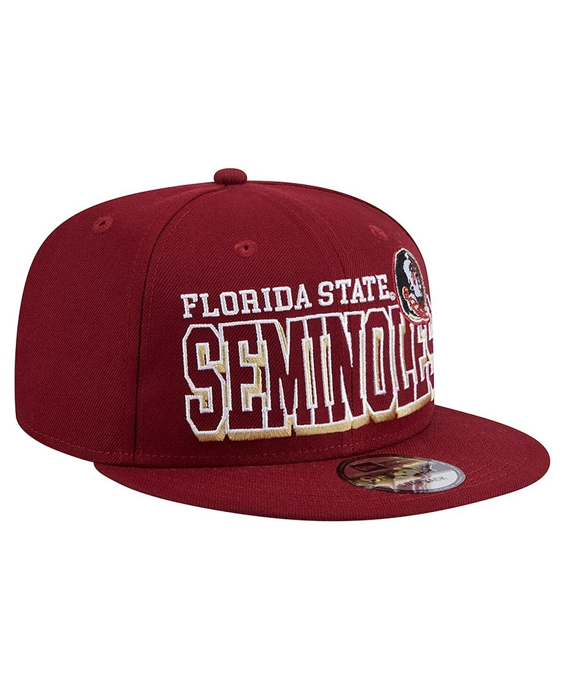 New Era Men's Garnet Florida State Seminoles Game Day 9fifty Snapback Hat