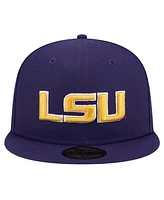 New Era Men's Purple Lsu Tigers Throwback 59fifty Fitted Hat