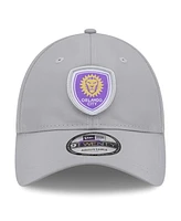 New Era Men's Gray Orlando City Sc Active 9twenty Adjustable Hat