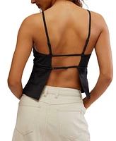 Free People Women's James Open-Back High-Neck Top