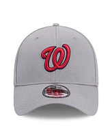 New Era Men's Gray Washington Nationals Active Pivot 39thirty Flex Hat