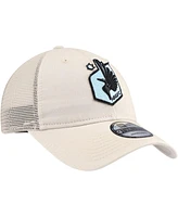 New Era Men's Tan Minnesota United Fc Game Day 9Twenty Adjustable Trucker Hat