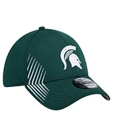 New Era Men's Green Michigan State Spartans Active Slash Sides 39Thirty Flex Hat