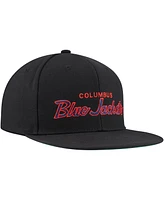 Mitchell Ness Men's Black Columbus Blue Jackets Core Team Script 2.0 Snapback Hat