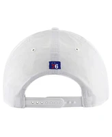 47 Brand Men's White Philadelphia 76ers Fairway Hitch brrr Adjustable Hat