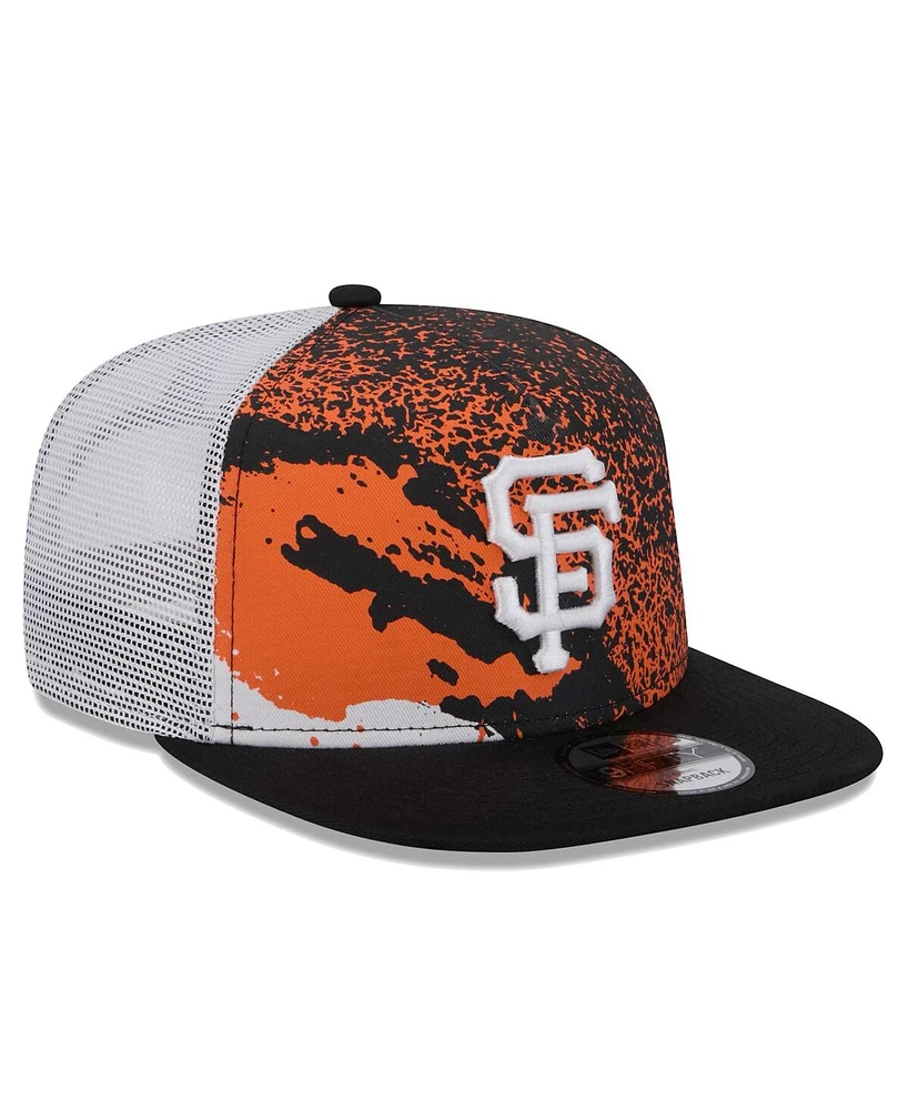 New Era Men's Black San Francisco Giants Court Sport 9Fifty Snapback Hat