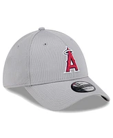 New Era Men's Gray Los Angeles Angels Active Pivot 39Thirty Flex Hat