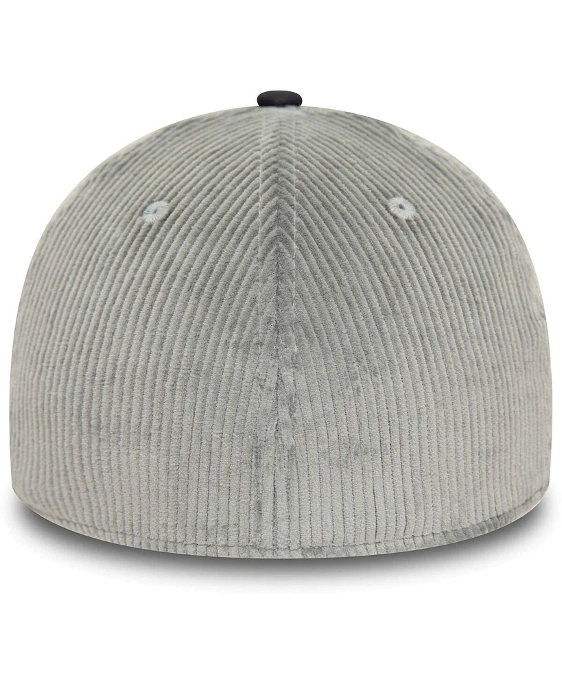 New Era Men's Gray Manchester United Corduroy 39Thirty Flex Hat