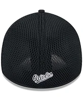 New Era Men's Baltimore Orioles Evergreen Black White Neo 39Thirty Flex Hat