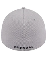 New Era Men's Gray Cincinnati Bengals Active 39Thirty Flex Hat