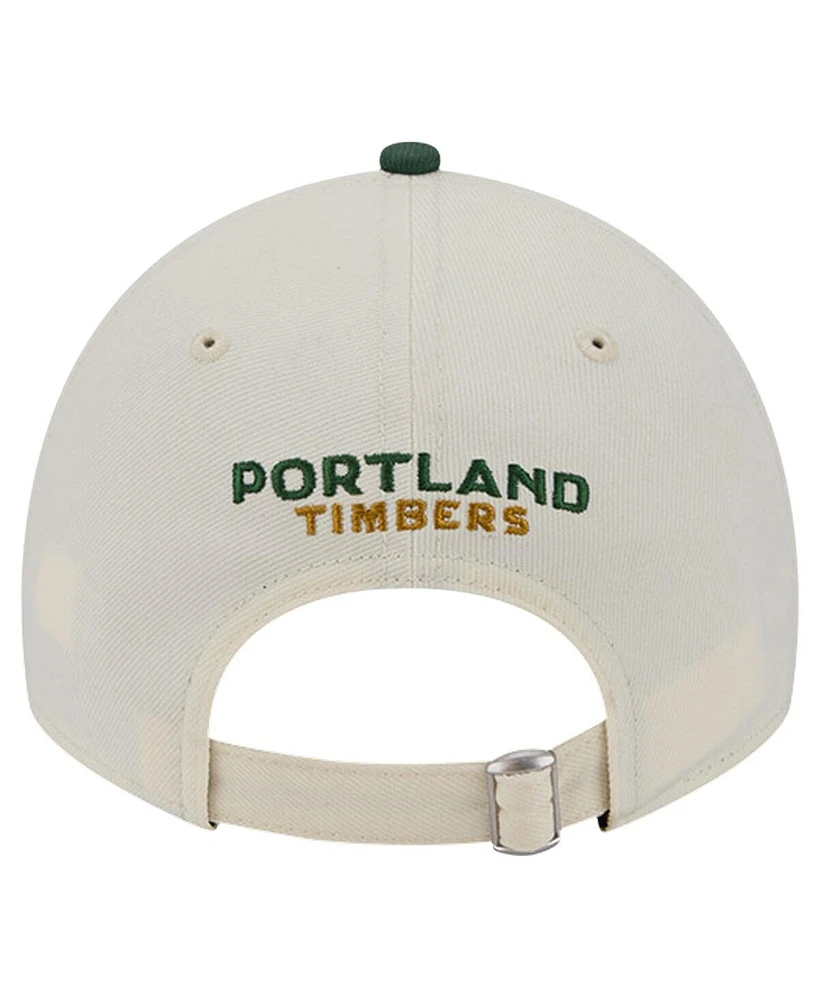 New Era Men's White Portland Timbers 2024 Kick Off Collection 9Twenty Adjustable Hat