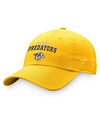 Fanatics Branded Women's Gold Nashville Predators Fundamental Two-Hit Adjustable Hat