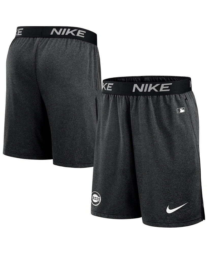 Nike Men's Black Cincinnati Reds Authentic Collection Practice Performance Shorts