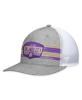 Fanatics Branded Men's Steel Orlando City Sc Stroke Trucker Snapback Hat