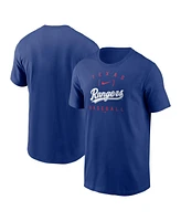 Nike Men's Royal Texas Rangers Home Team Athletic Arch T-Shirt