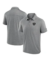 Fanatics Signature Men's Black Las Vegas Raiders Front Office Tech Polo Shirt