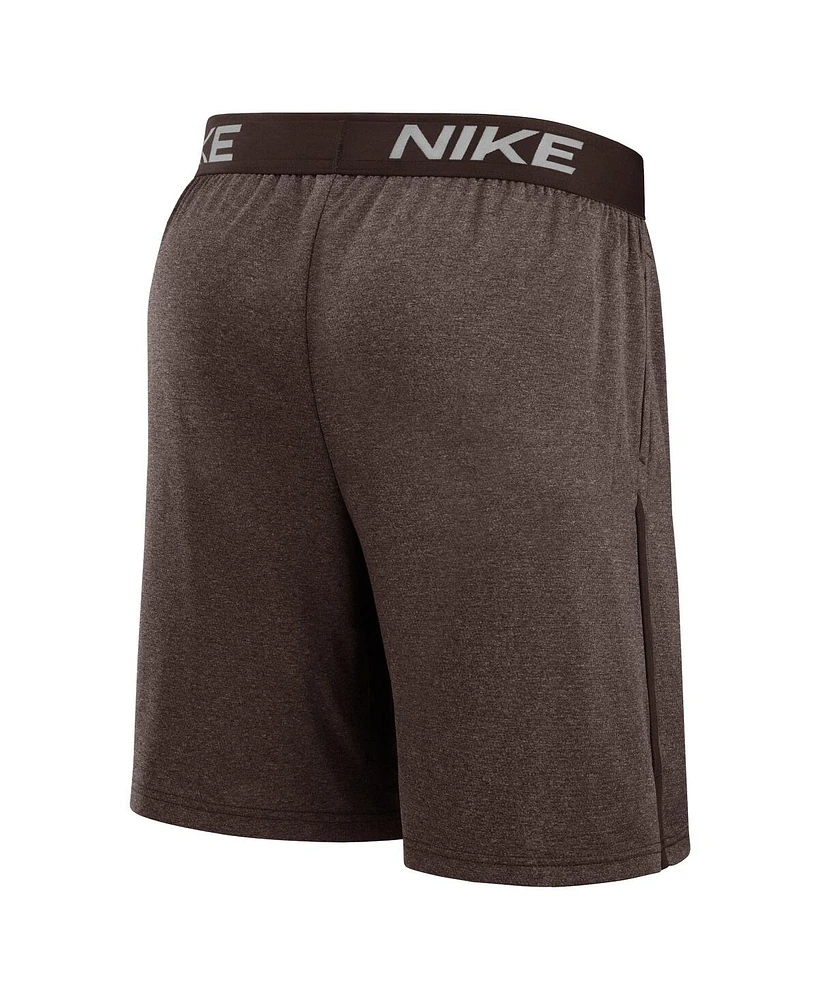 Nike Men's Brown San Diego Padres Authentic Collection Practice Performance Shorts