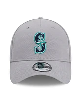 New Era Men's Gray Seattle Mariners Active Pivot 39Thirty Flex Hat
