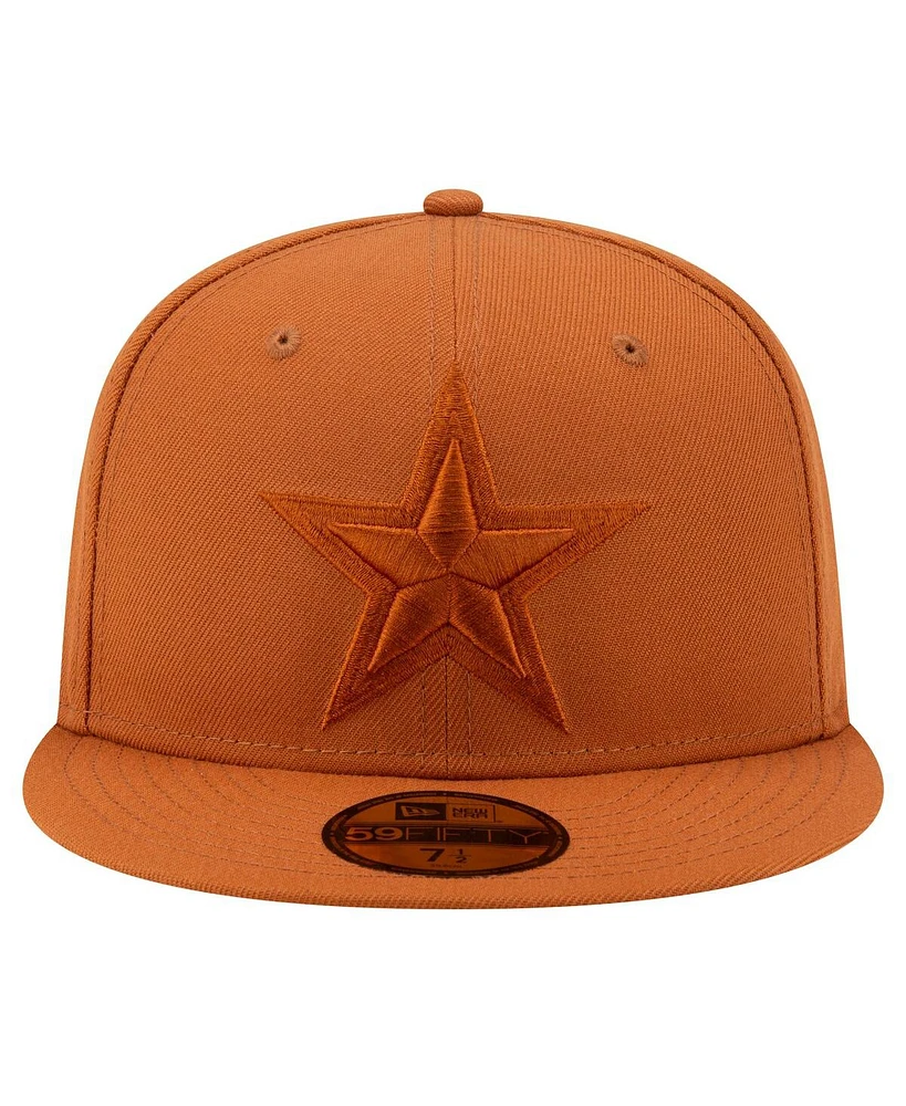 New Era Men's Brown Dallas Cowboys Color Pack 59Fifty Fitted Hat