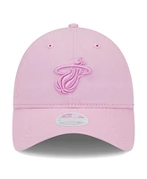 New Era Women's Pink Miami Heat Colorpack Tonal 9twenty Adjustable Hat