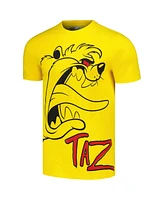 Freeze Max Unisex Yellow Looney Tunes Taz Outline T-Shirt