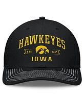 Top of the World Men's Black Iowa Hawkeyes Carson Trucker Adjustable Hat