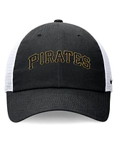 Nike Men's Black Pittsburgh Pirates Evergreen Wordmark Trucker Adjustable Hat