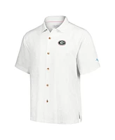 Tommy Bahama Men's White Georgia Bulldogs Castaway Game Camp Button-Up Shirt