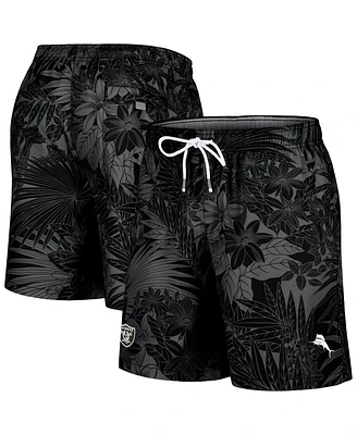 Tommy Bahama Men's Black Las Vegas Raiders Santiago Palms Board Shorts