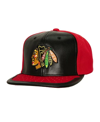 Mitchell Ness Men's /Red Chicago Blackhawks Day One Snapback Hat