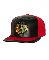 Mitchell Ness Men's /Red Chicago Blackhawks Day One Snapback Hat