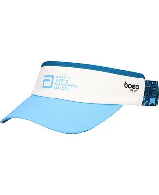 Unisex Boco Gear White/Blue World Marathon Majors 360 Stretch Visor