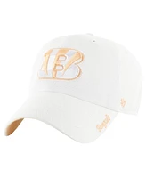 47 Women's White Cincinnati Bengals Ballpark Cheer Clean Up Adjustable Hat