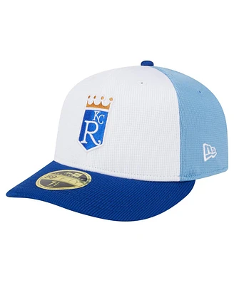 New Era Men's White Kansas City Royals 2024 Batting Practice Low Profile 59Fifty Fitted Hat