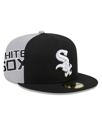 New Era Men's Black/Gray Chicago White Sox Gameday Sideswipe 59Fifty Fitted Hat