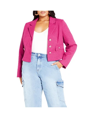 City Chic Plus Regina Jacket