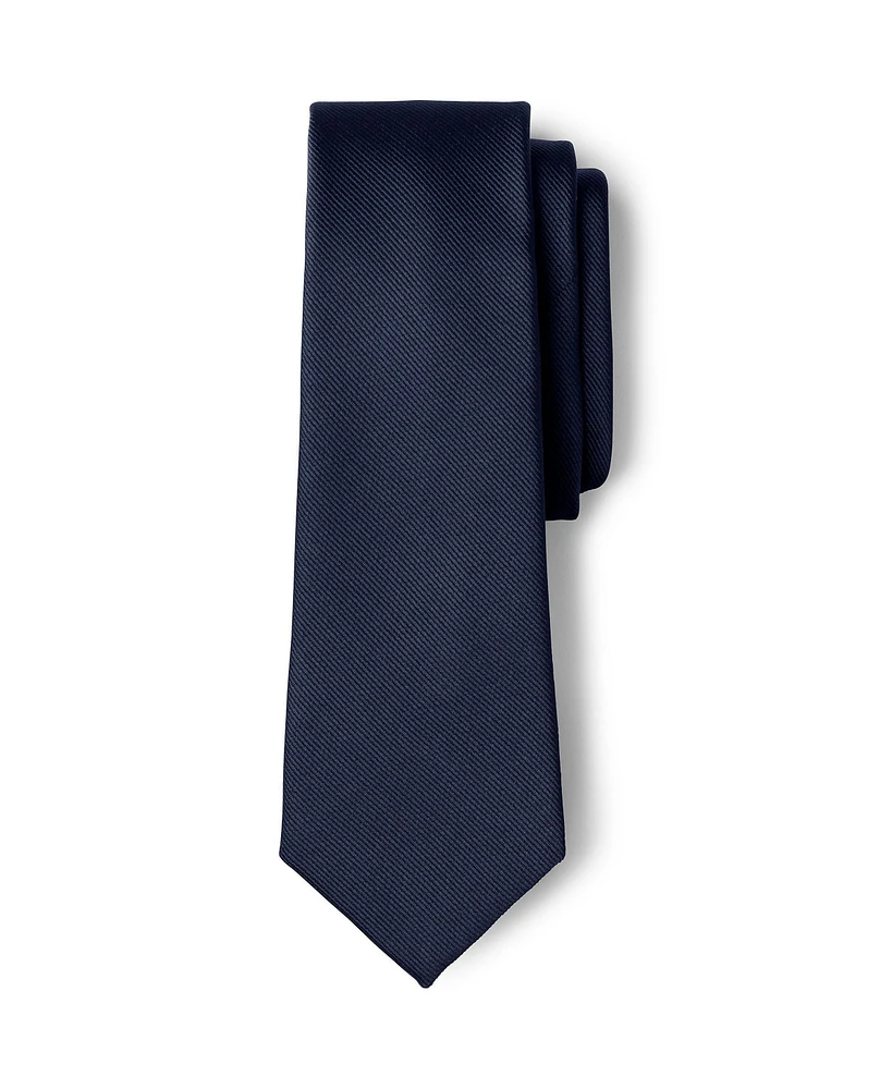 Lands' End Men's School Uniform Adult Solid To Be Tied Tie