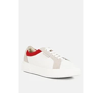 Rag & Co Endler Womens Color Block Leather Sneakers