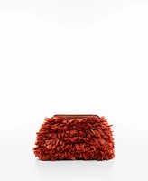 Mango Women's Fringed Clutch Bag